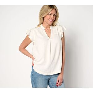 Studio Park Women's Top Sz XL Color Pop Boutique White A637424